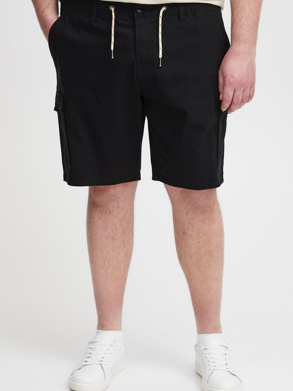 BLEND Cargoshorts Herren Baumwolle schwarz, 5XL