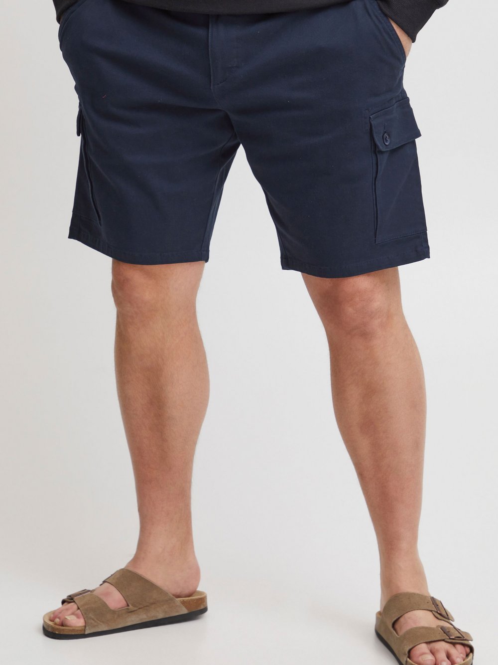 BLEND Cargoshorts Herren Baumwolle blau, 6XL