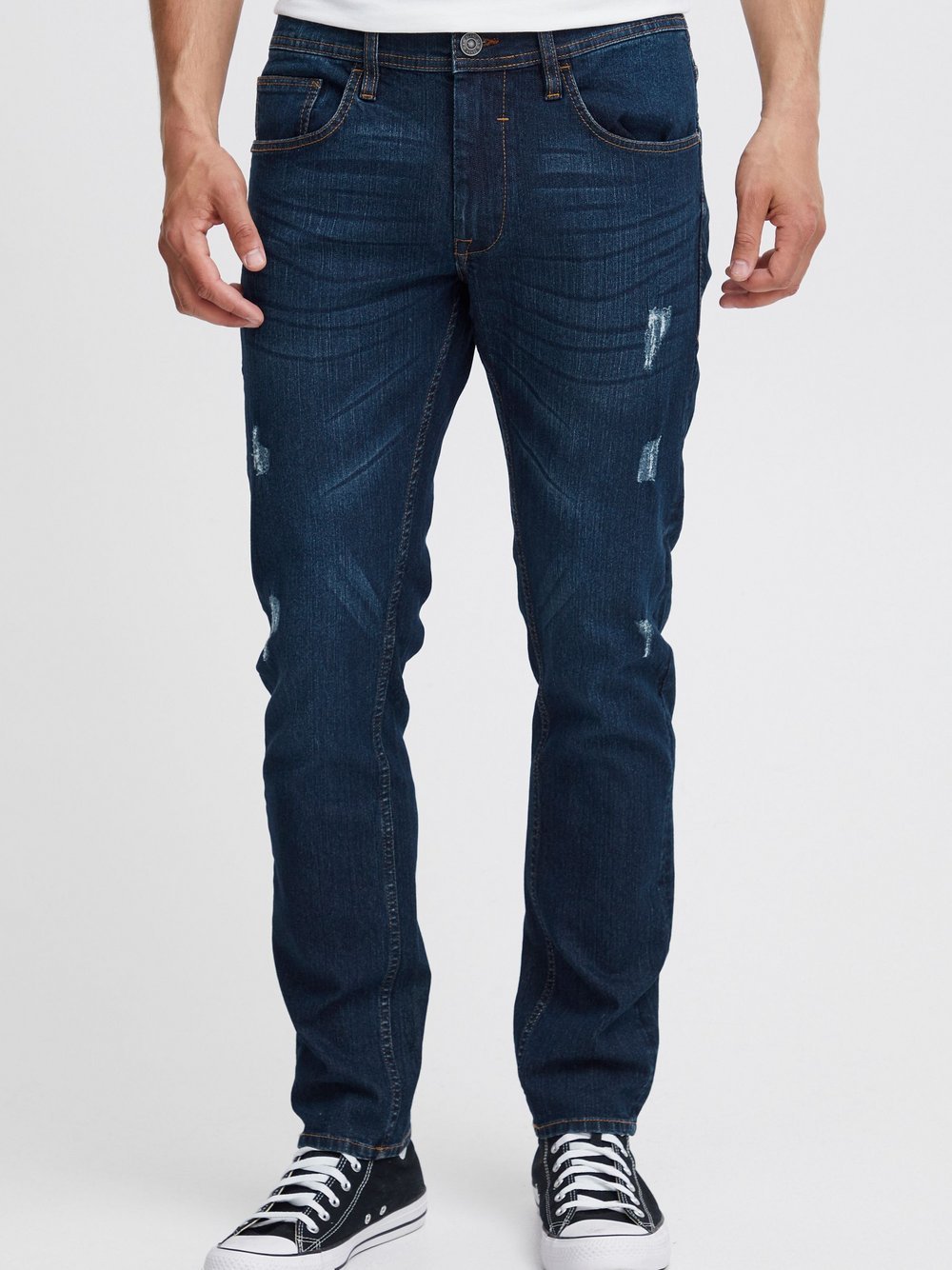 BLEND 5-Pocket-Jeans Herren Baumwolle blau, 40-32