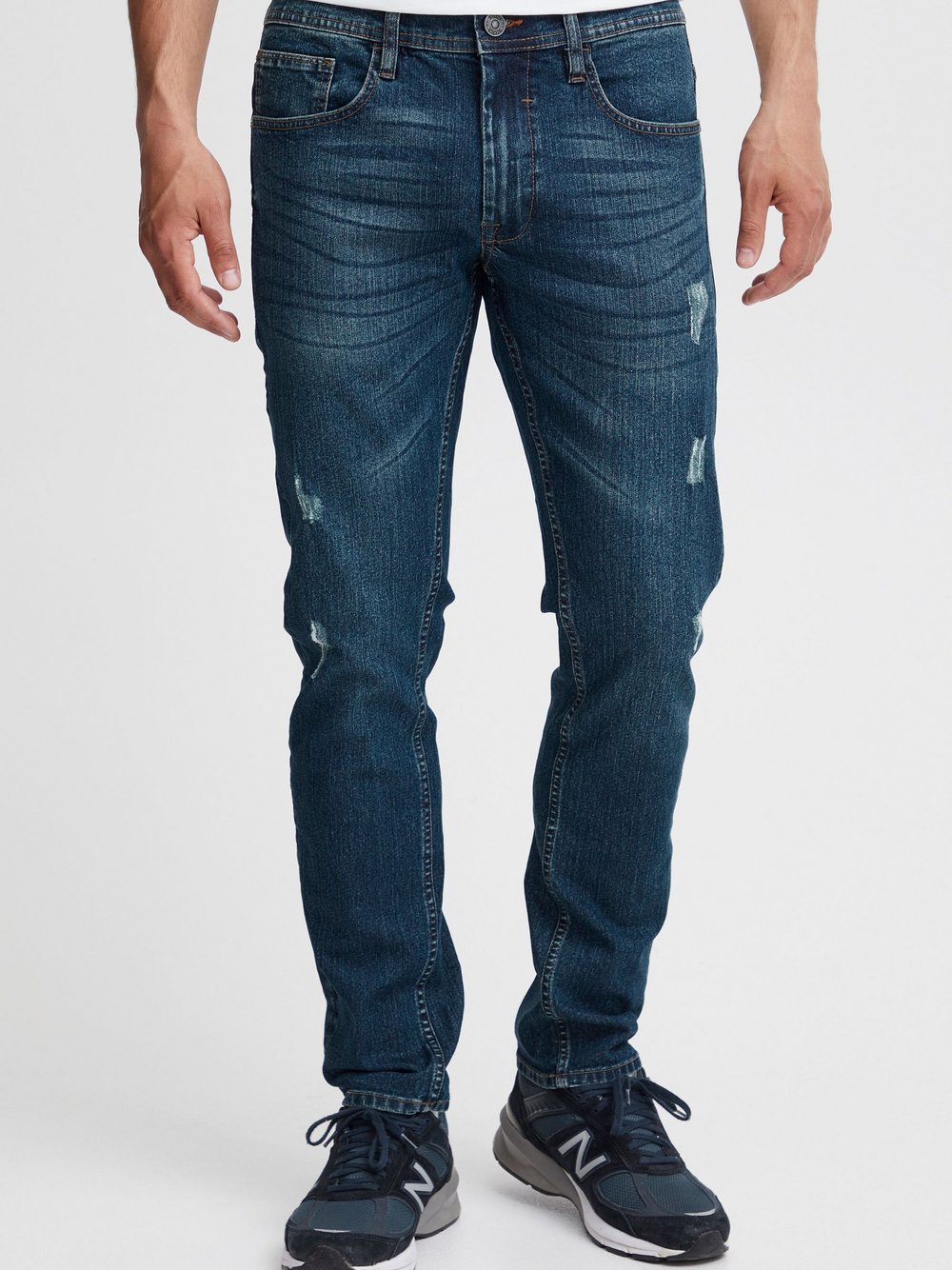 BLEND 5-Pocket-Jeans Herren Baumwolle blau, 40-34