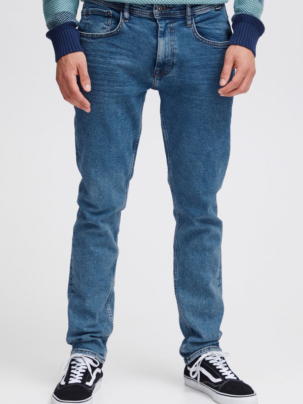 BLEND 5-Pocket-Jeans Herren Baumwolle blau, 40-32