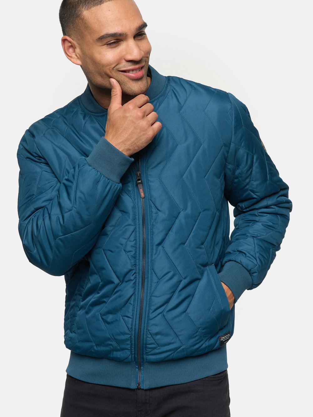 Indicode Übergangsjacke Herren blau, L