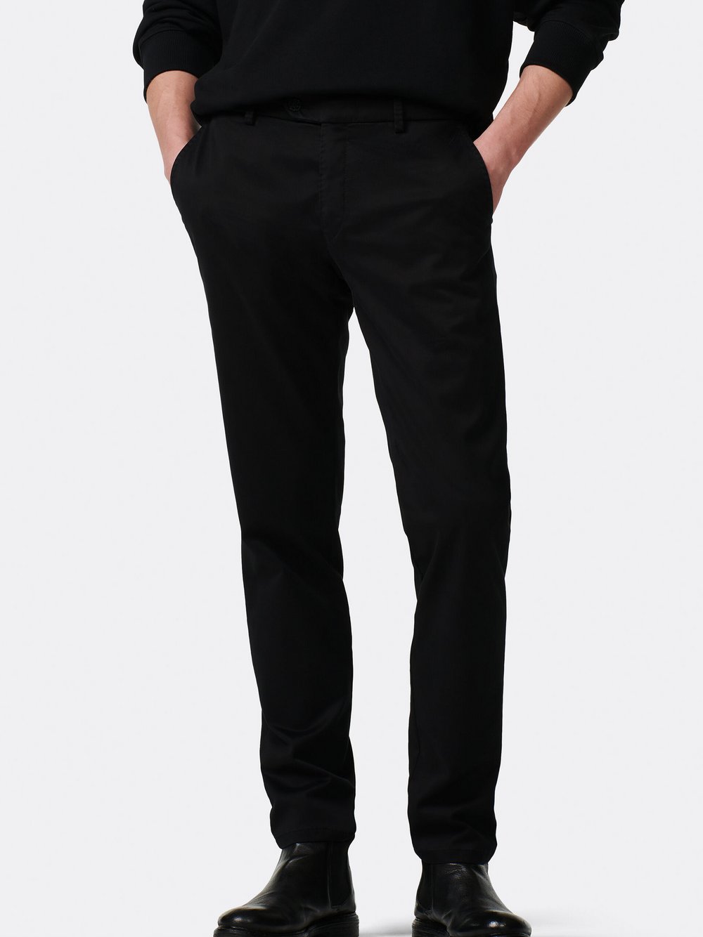 MMX Chino-Hose Herren Baumwolle schwarz, 36-34