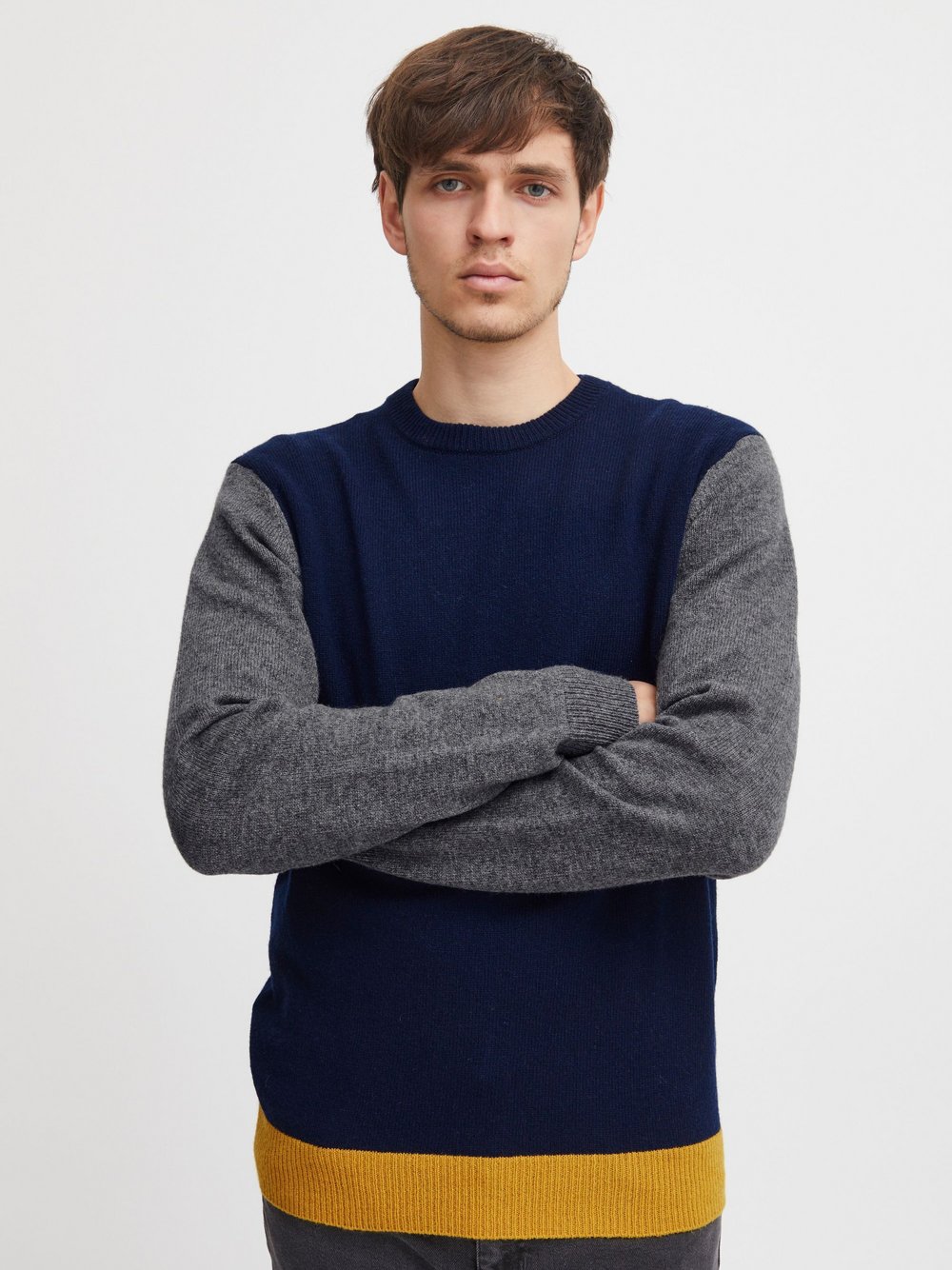 CASUAL FRIDAY Strickpullover Herren blau, L