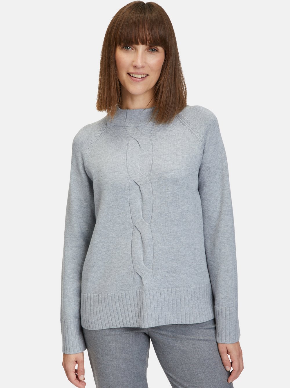 Betty Barclay Strickpullover Damen Viskose grau gemustert, 42