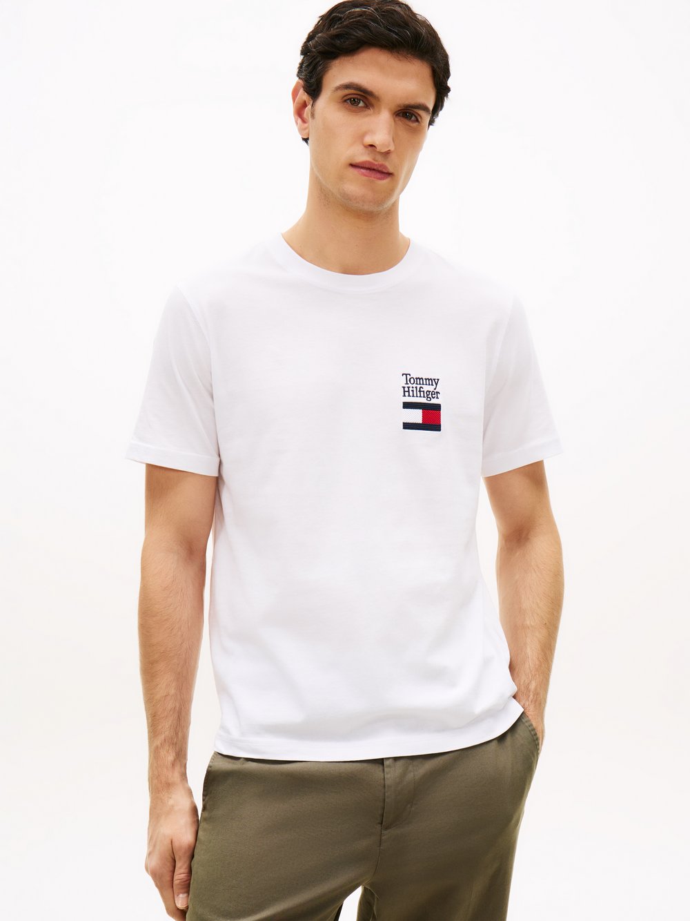 Thumbnail - Tommy Hilfiger T-Shirt Herren Baumwolle (100%) weiß, S
