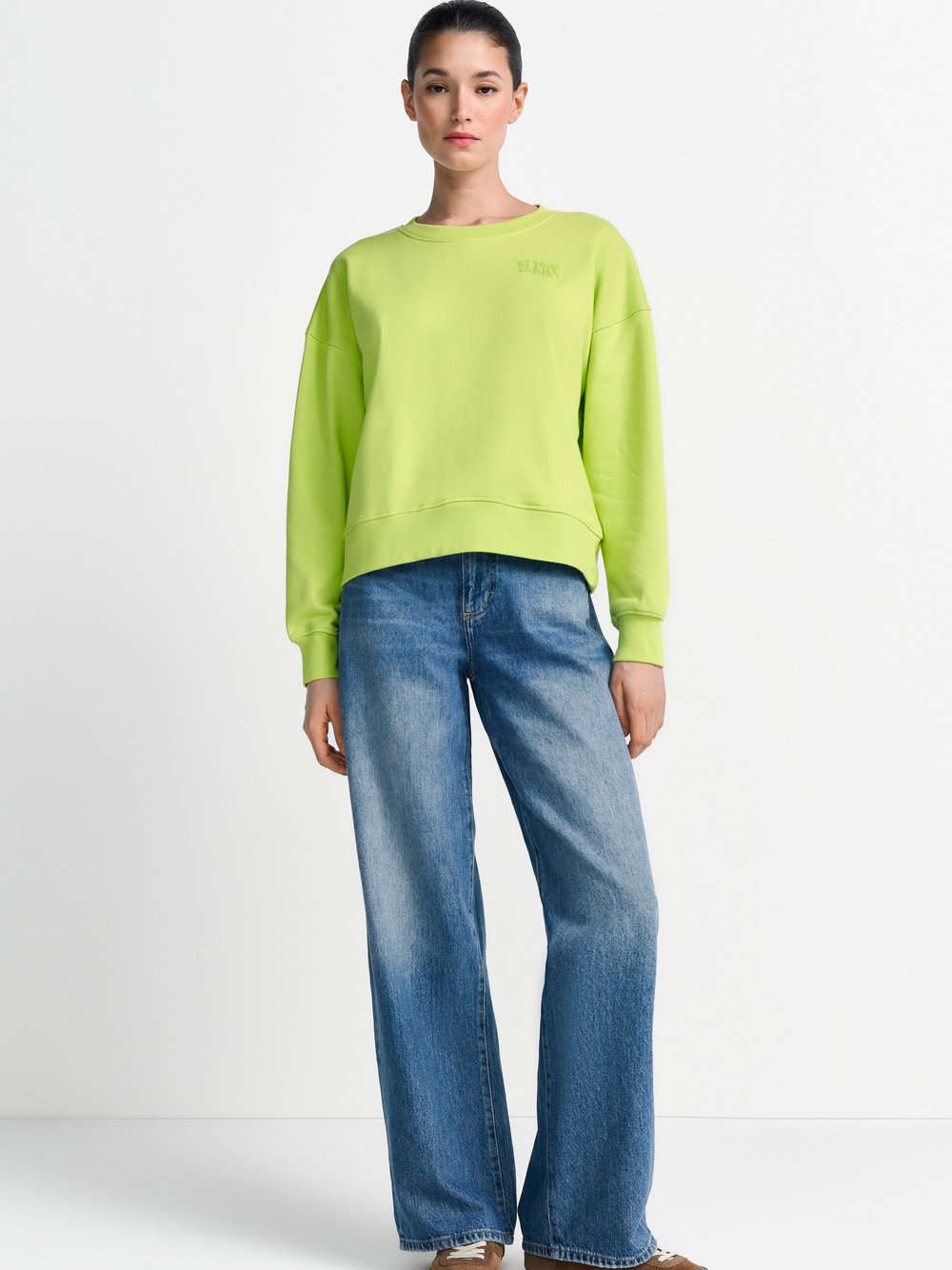 Rich & Royal Sweatshirt Damen grün bedruckt, S