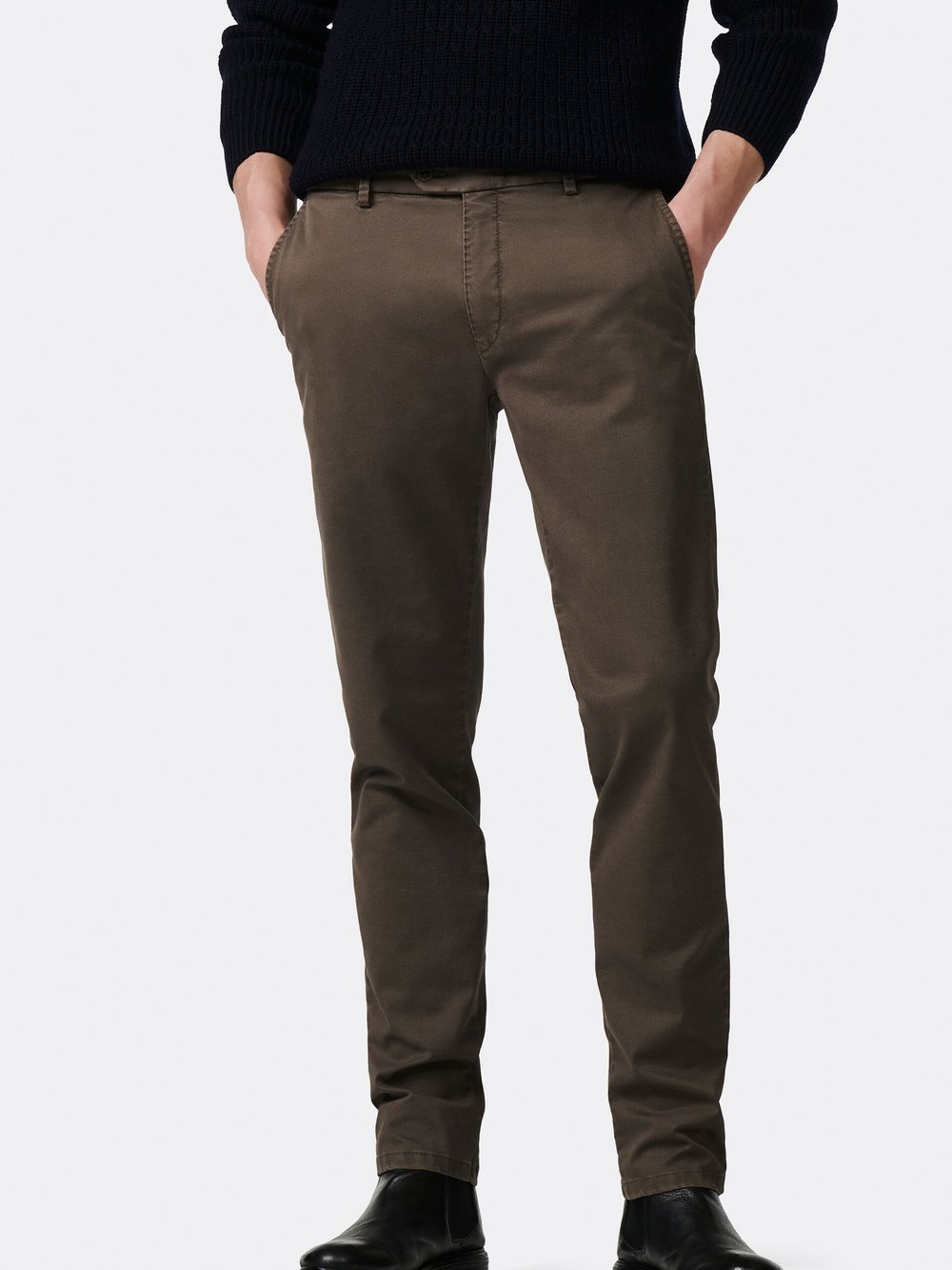 MMX Chino-Hose Herren Baumwolle grau, 32-32