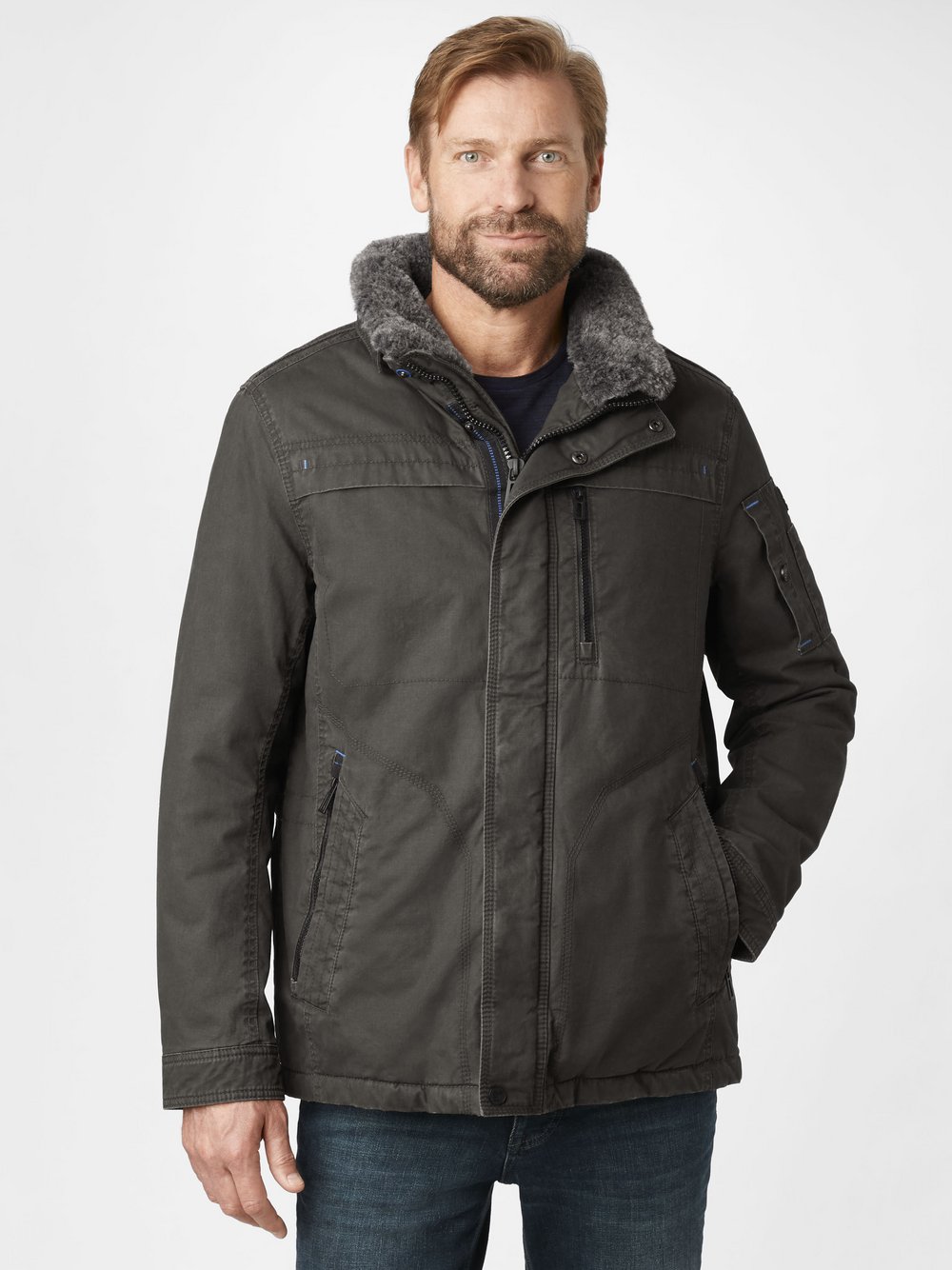 Redpoint Outdoorjacke Herren Baumwolle grün, 60