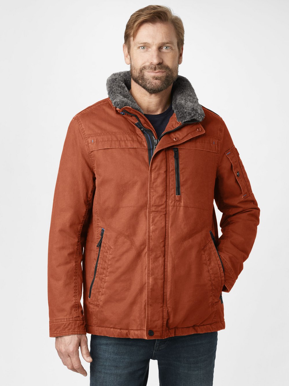 Redpoint Outdoorjacke Herren Baumwolle mehrfarbig, 60