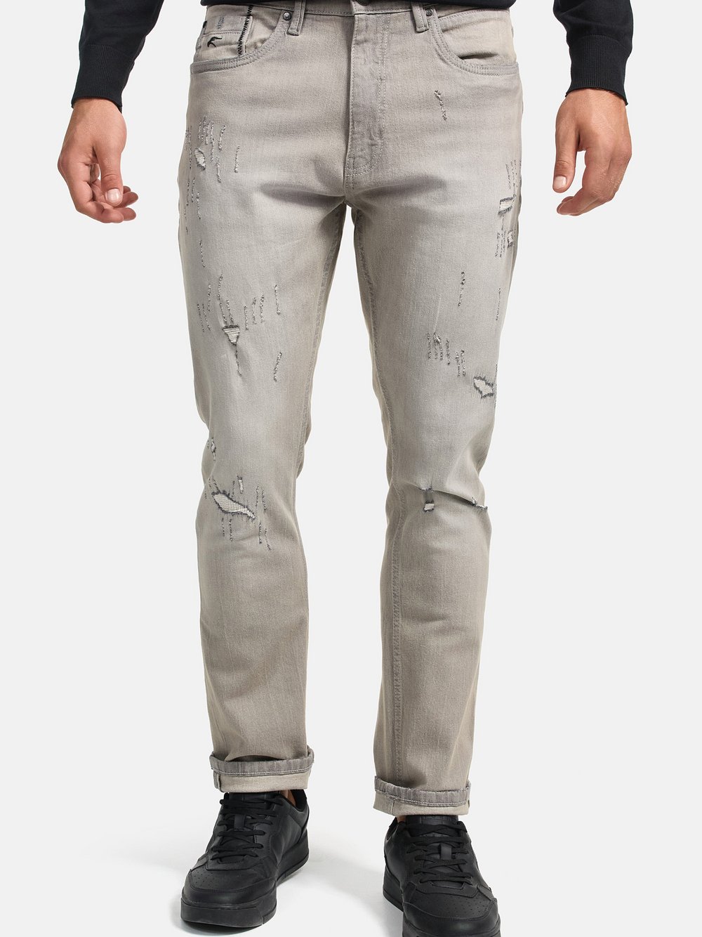 Indicode Jeanshose Herren grau, 38-32