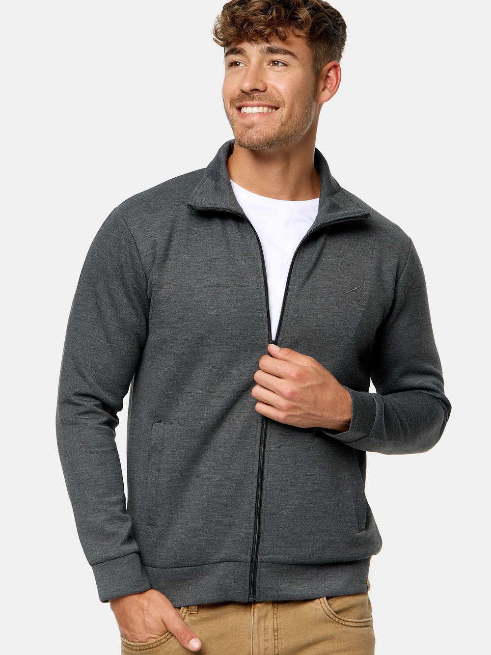 Indicode Sweatjacke Herren grau, L