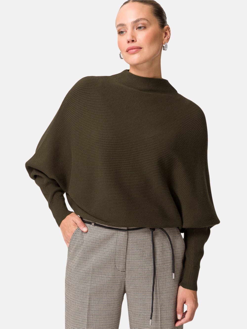 zero Pullover Damen Viskose braun, 34