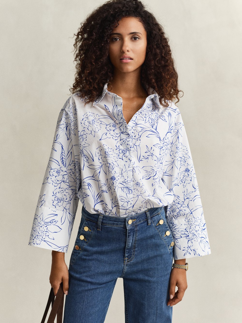 Gant Hemdbluse Damen Baumwolle (100%) mehrfarbig gemustert, 36