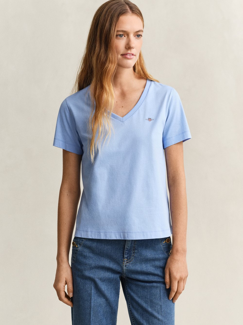 Gant T-Shirt Damen Jersey blau, XL