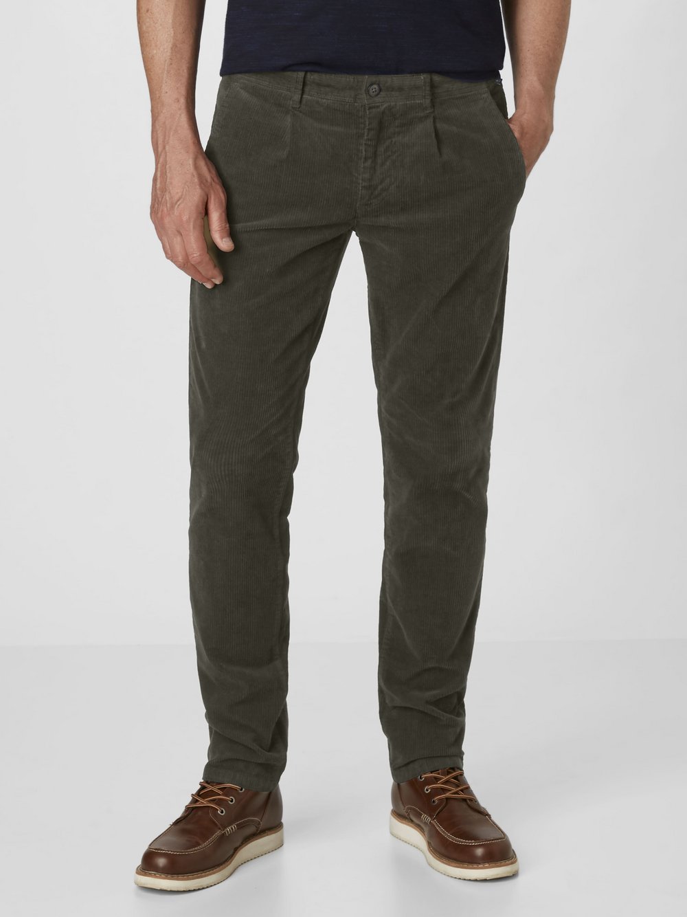 Redpoint Chino Herren Baumwolle grün, 40-30