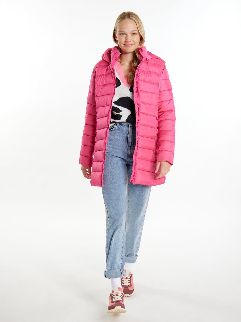 MyMo Leichte Steppjacke Damen rosa, L