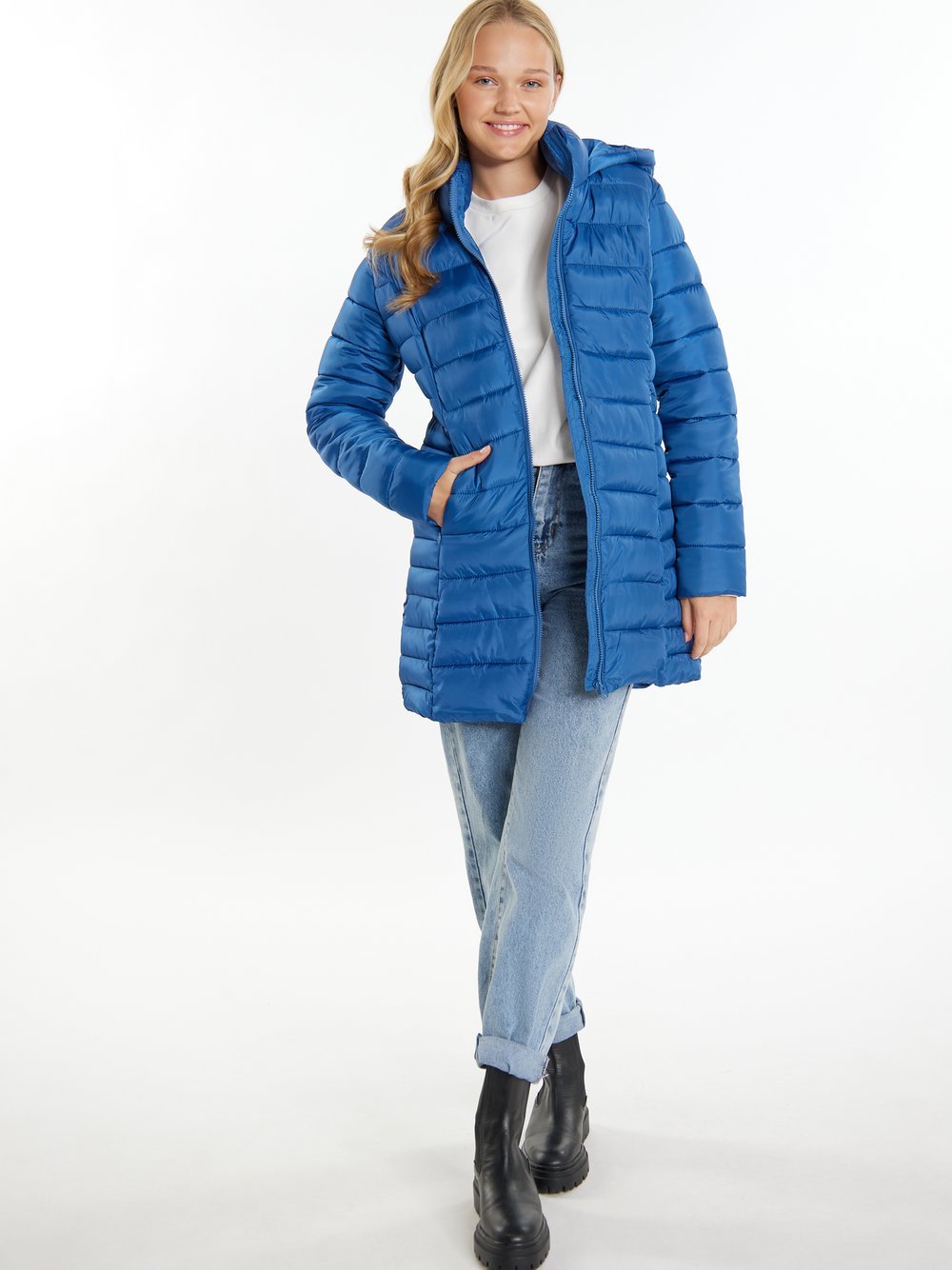 MyMo Leichte Steppjacke Damen blau, L