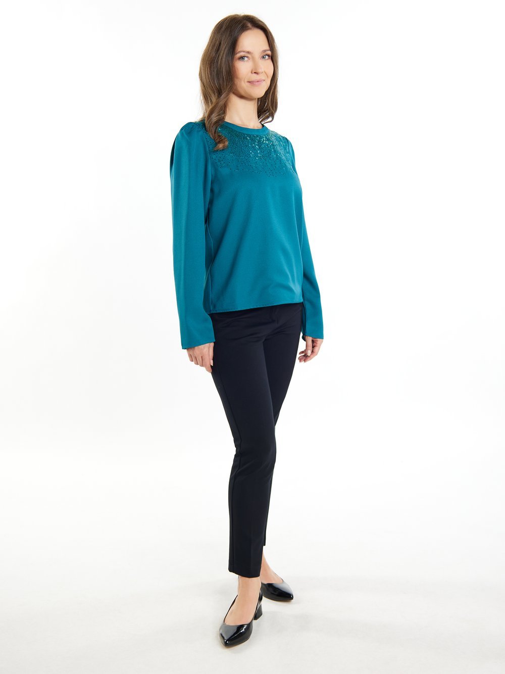 Usha Bluse Damen blau, L