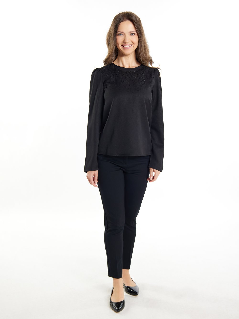 Usha Bluse Damen schwarz, M