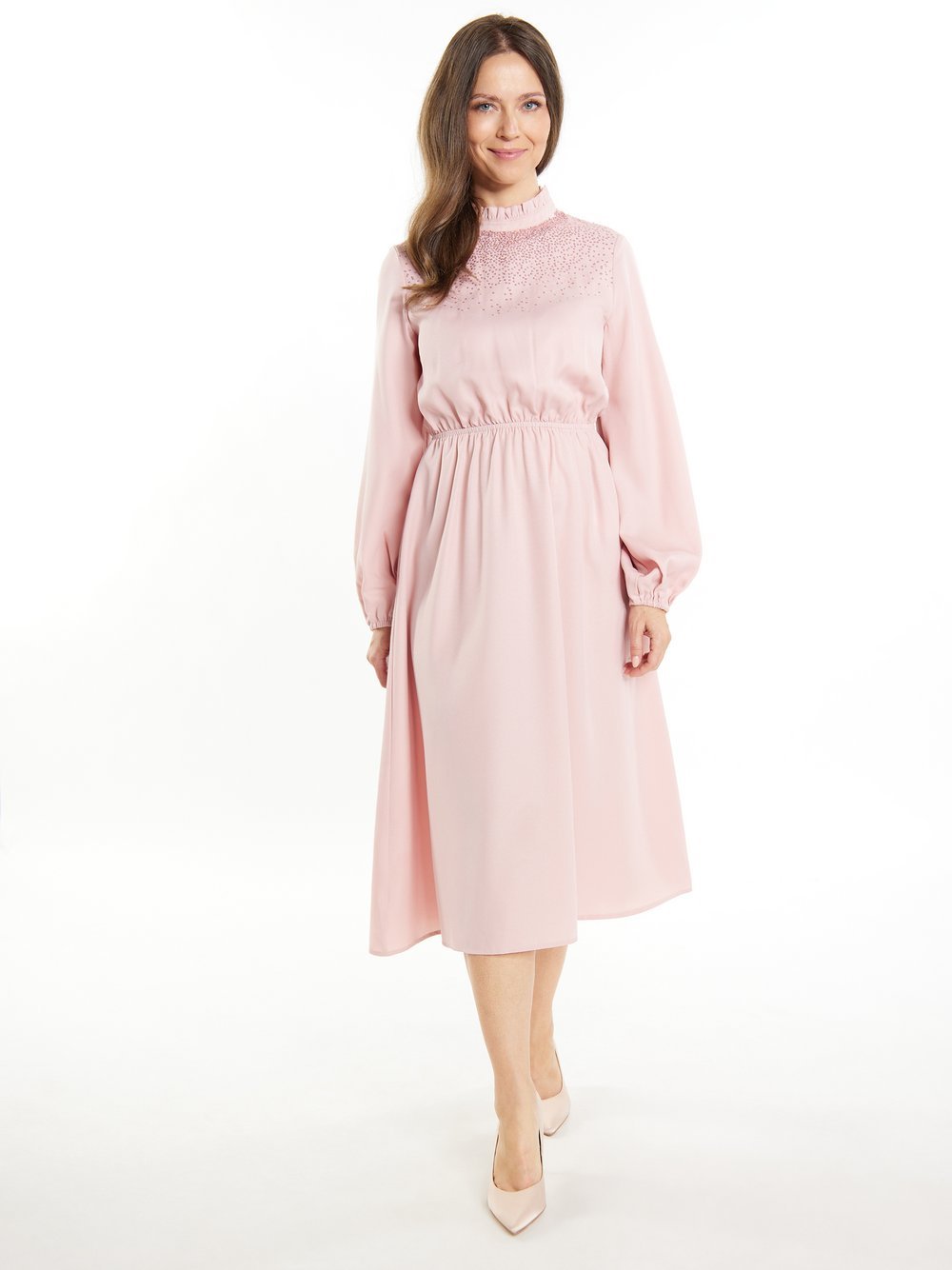 Usha Midikleid Damen rosa, L