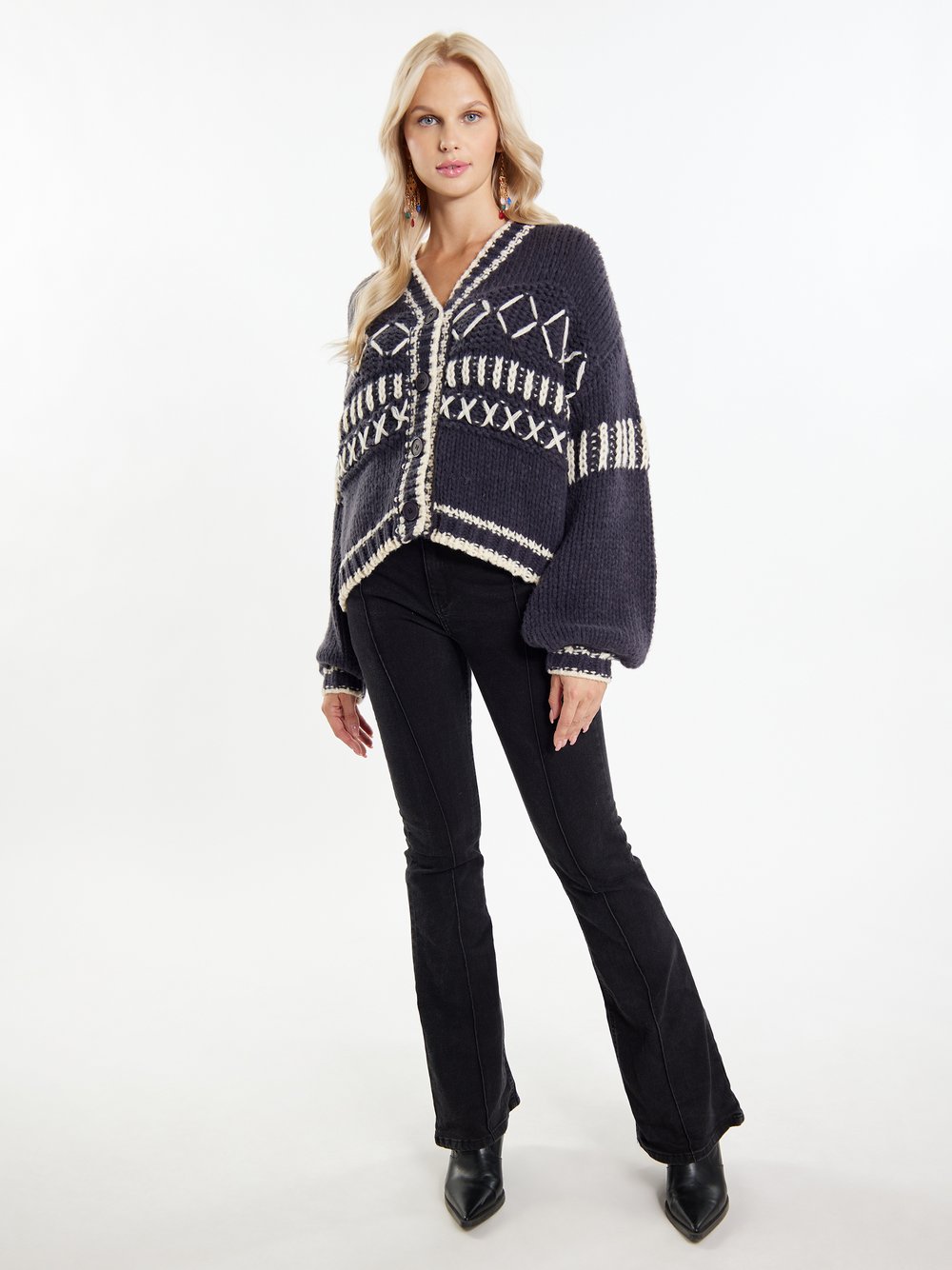 IZIA Cardigan Damen grau, M/L