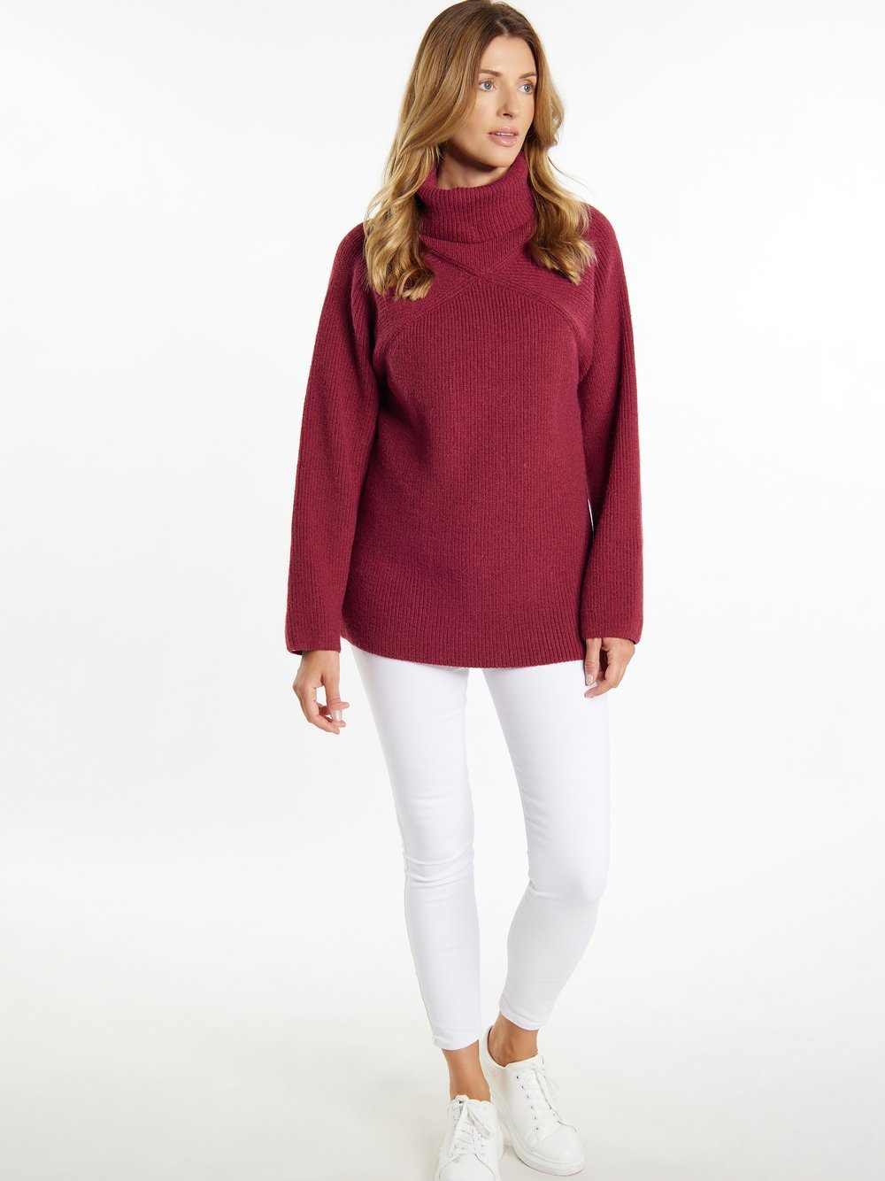 Usha Pullover Damen rot, M/L