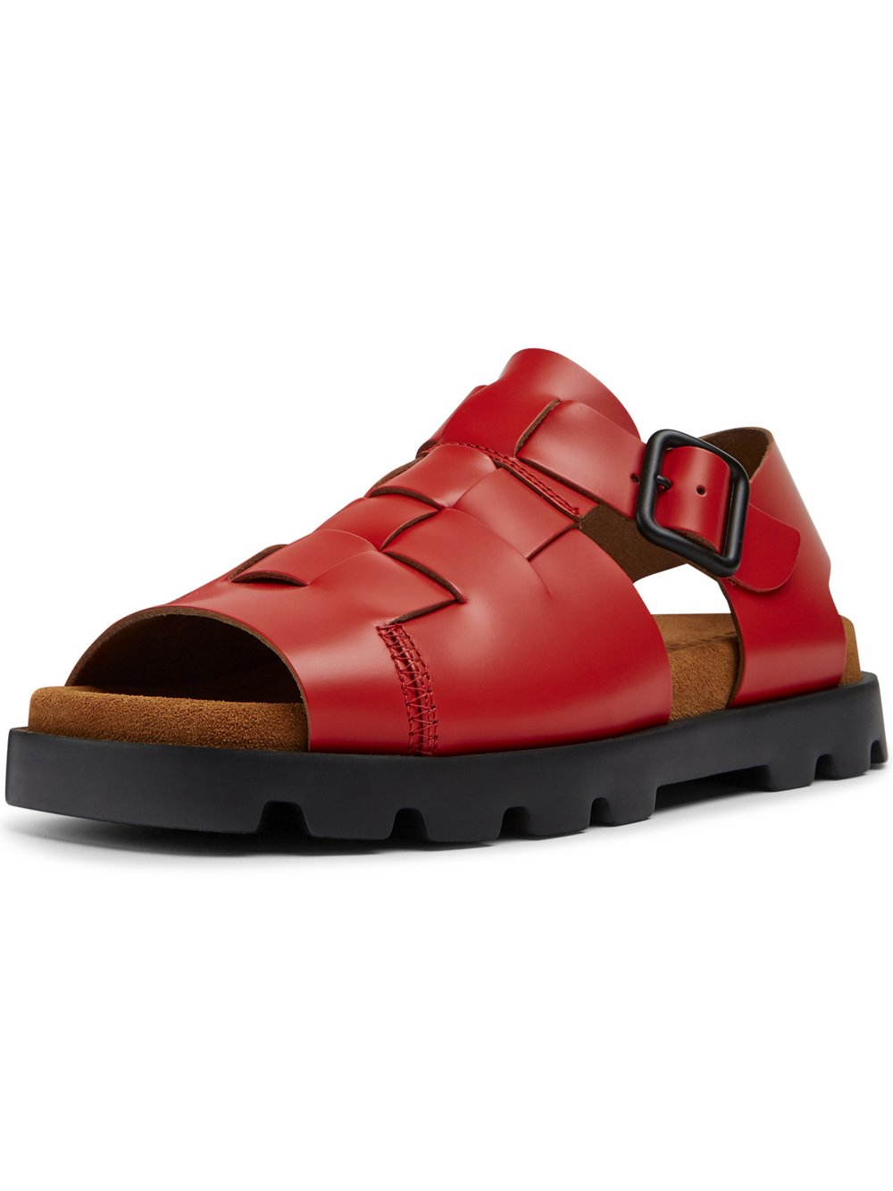 Camper Sandalen Damen Leder rot, 35