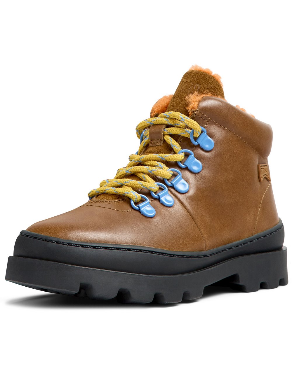 Camper Stiefeletten Kinder Leder braun, 33