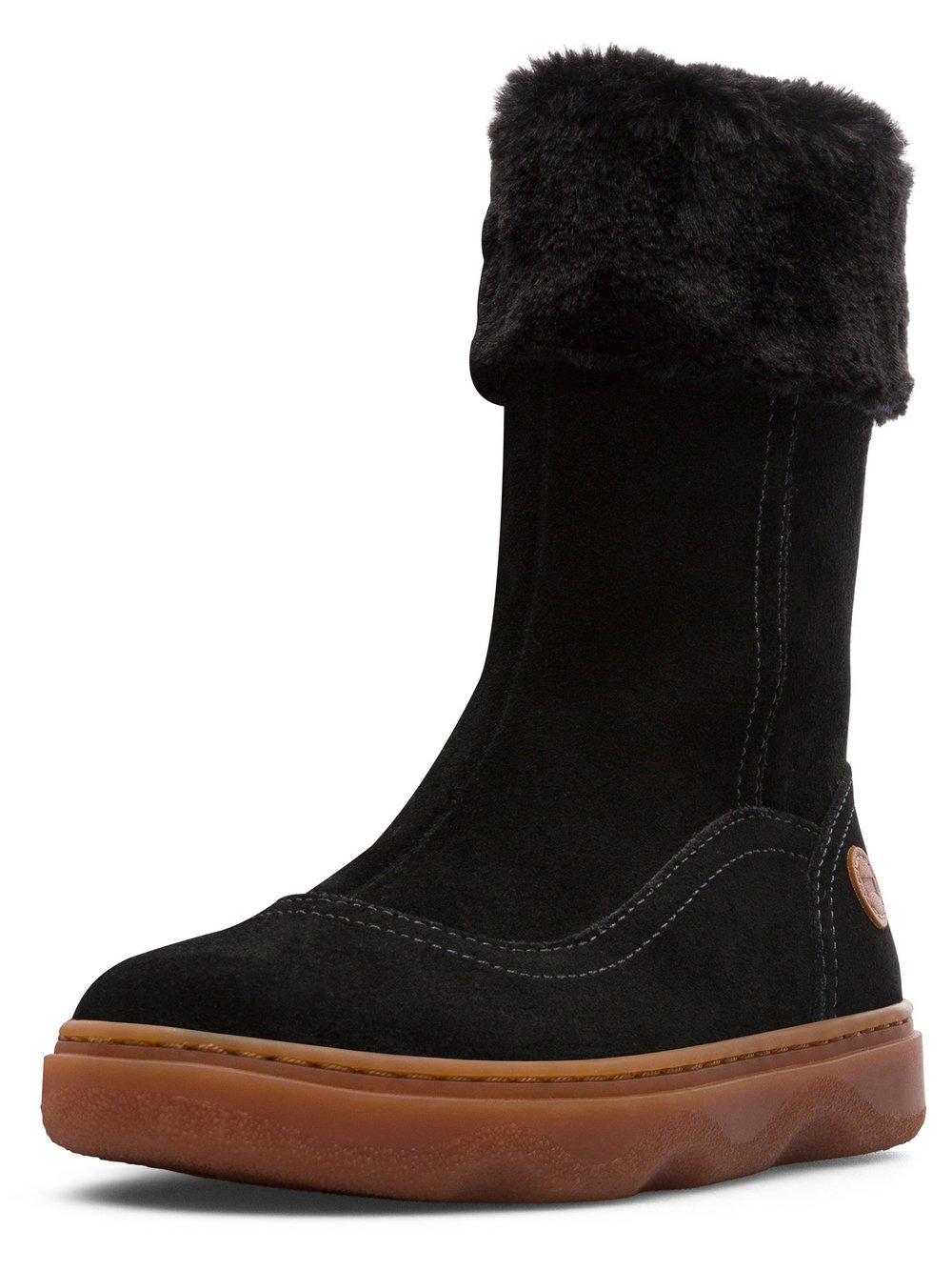 Camper Kids Stiefel Kinder Leder schwarz, 29