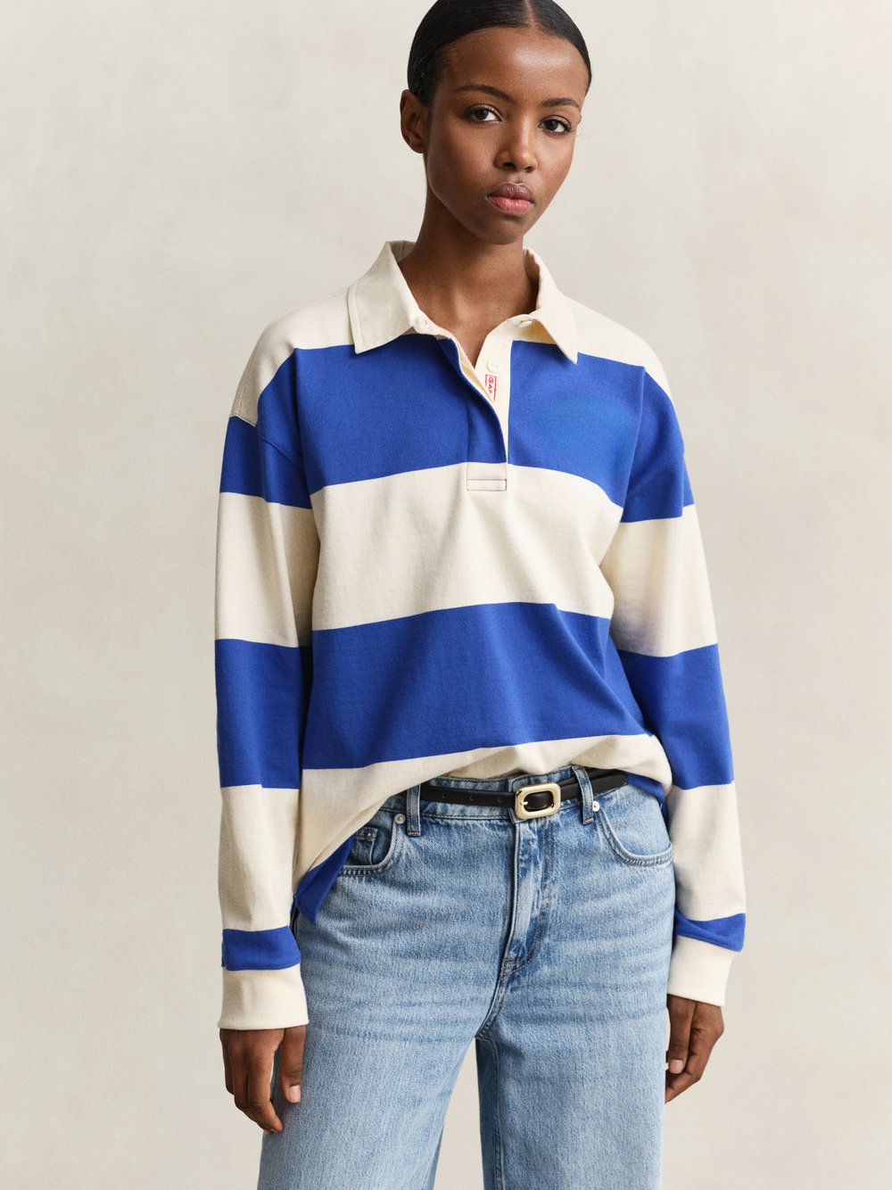 Gant Sweatshirt Damen Baumwolle (100%) blau gestreift, XL