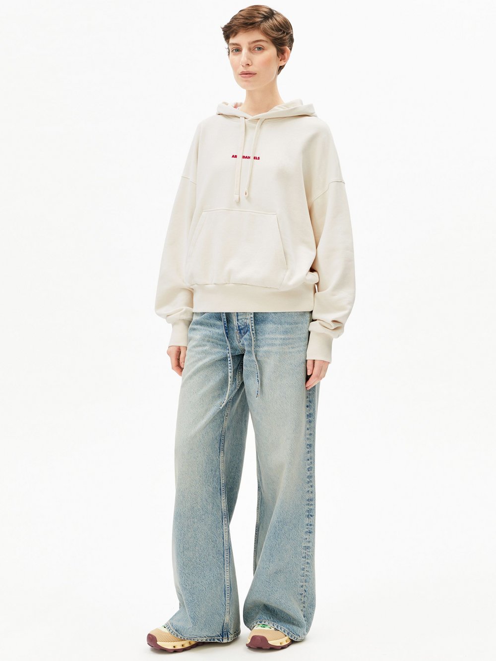 Thumbnail - ARMEDANGELS Kapuzenpullover Damen Baumwolle (100%) beige, M