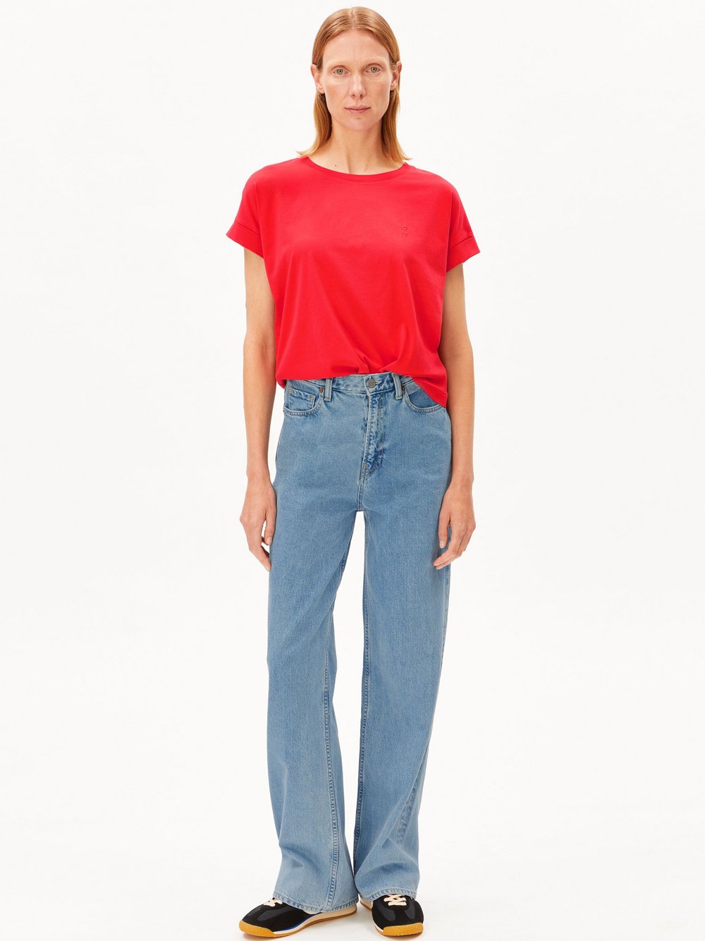 Thumbnail - ARMEDANGELS T-Shirt Damen Baumwolle (100%) rot, S