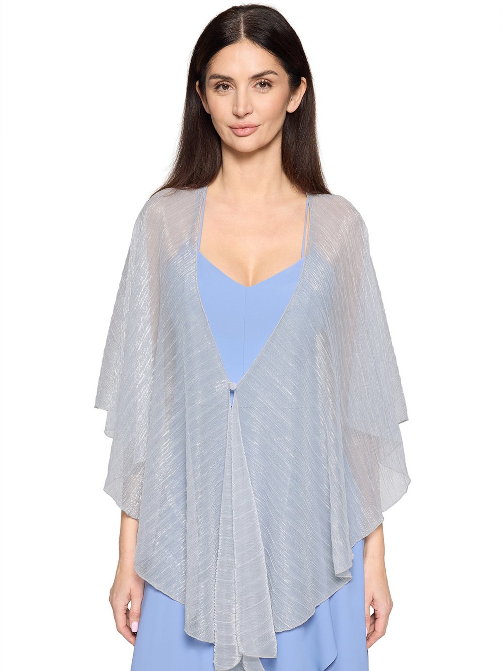 Vera Mont Stola Damen Chiffon silber meliert, ONE SIZE