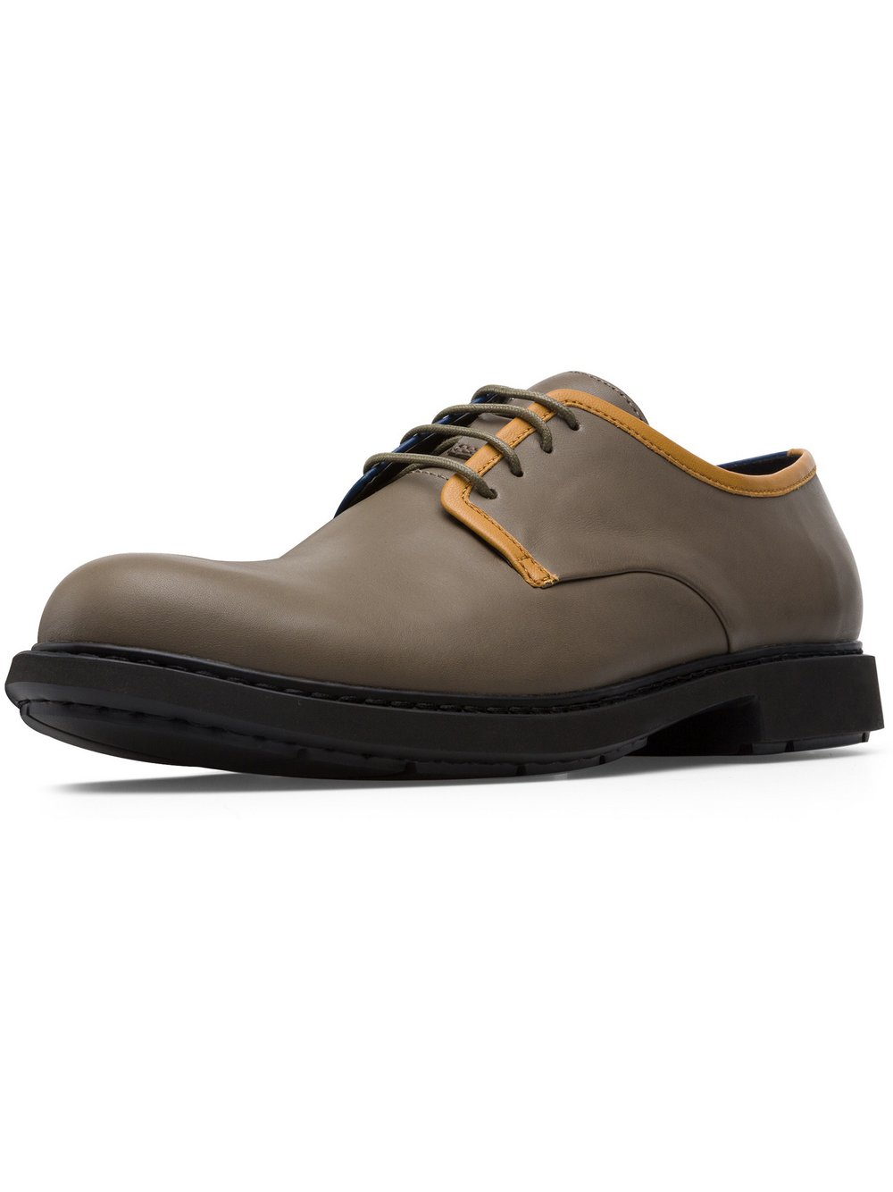 Camper Schnürschuhe Herren Leder grün, 40