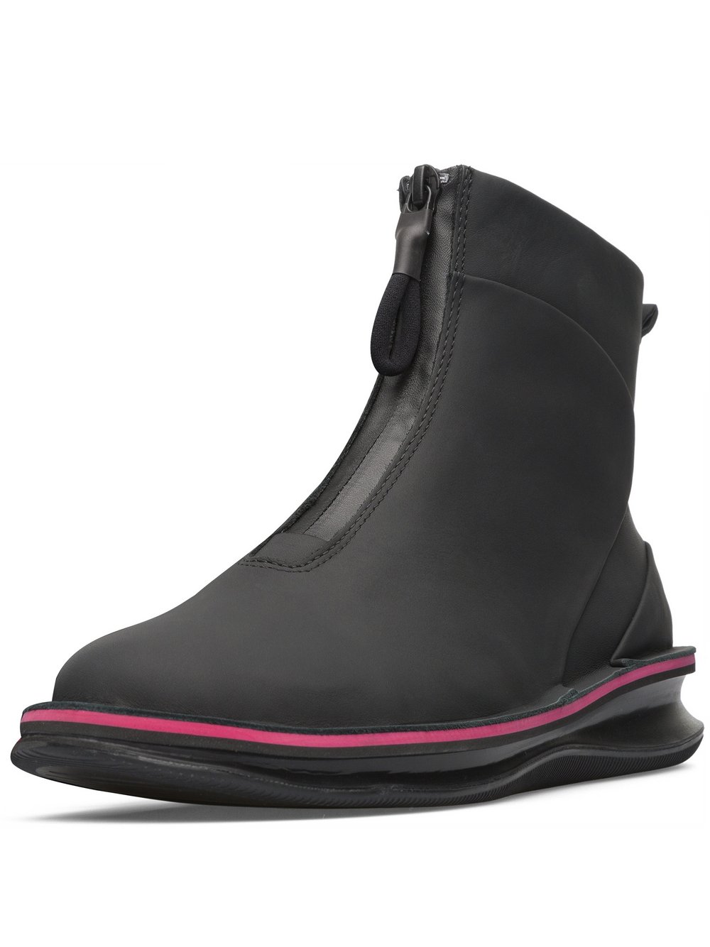 Camper Stiefeletten Damen Leder schwarz, 35