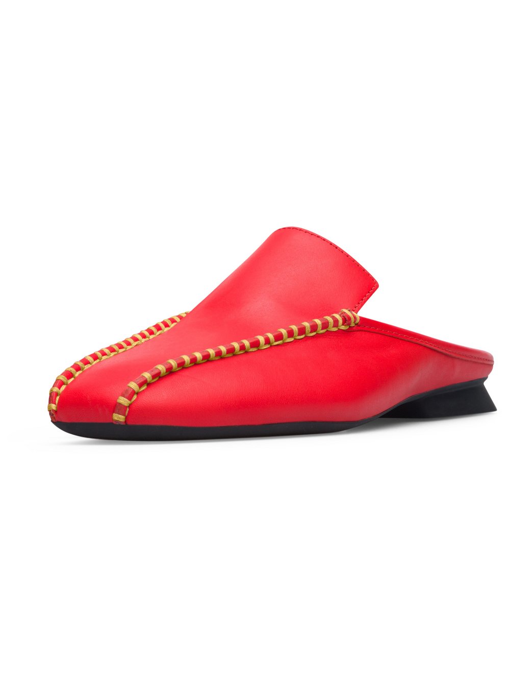 Camper Slipper Damen Leder rot, 36