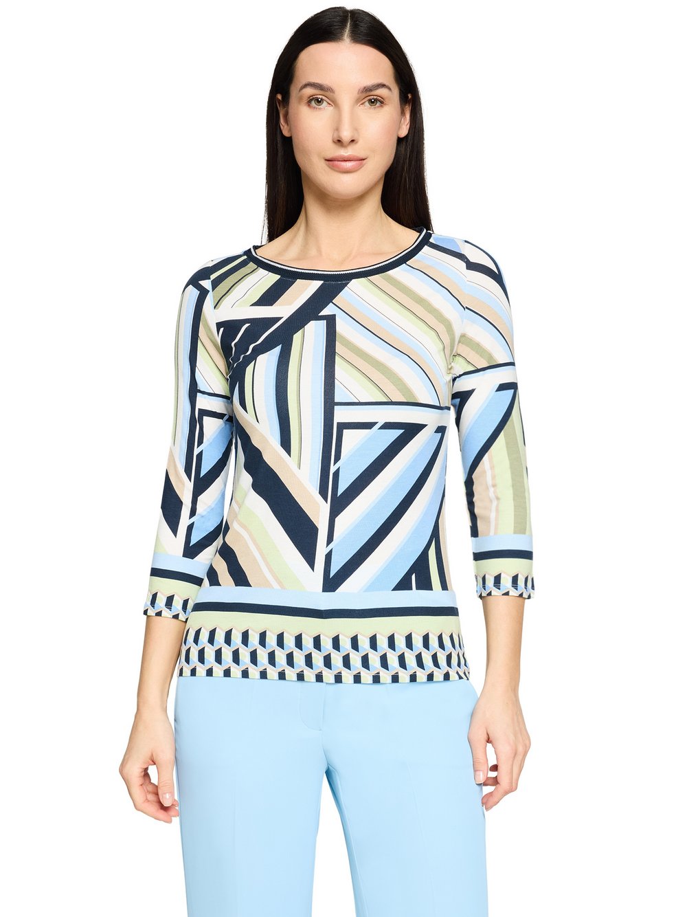 Betty Barclay Langarmshirt Damen Viskose mehrfarbig gemustert, 42