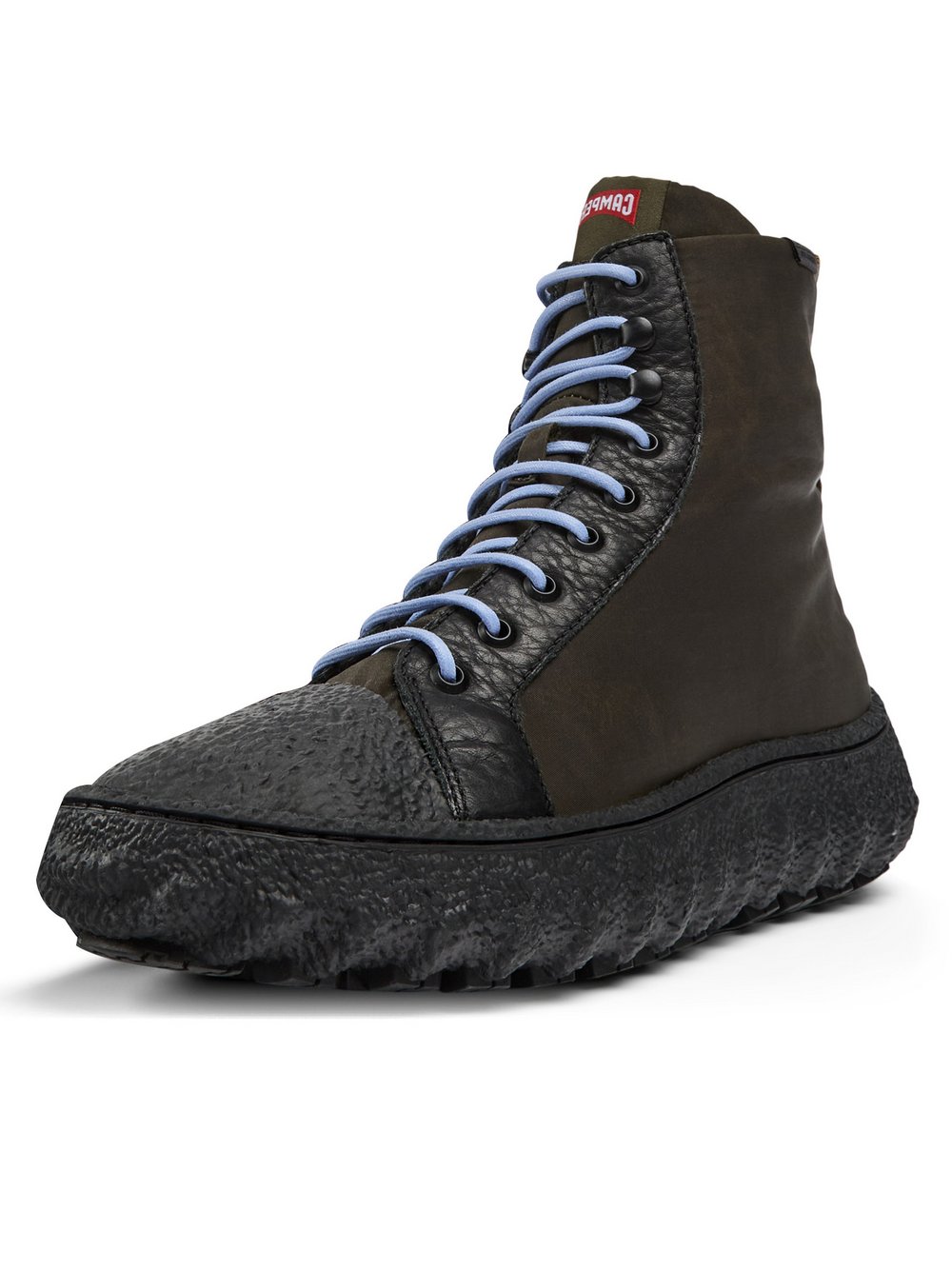 Camper Schnürstiefel Herren Textil grün, 41