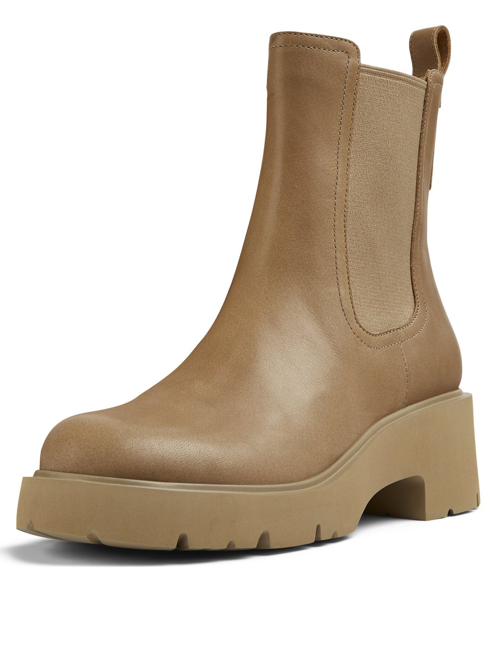 Camper Stiefeletten Damen Leder beige, 40