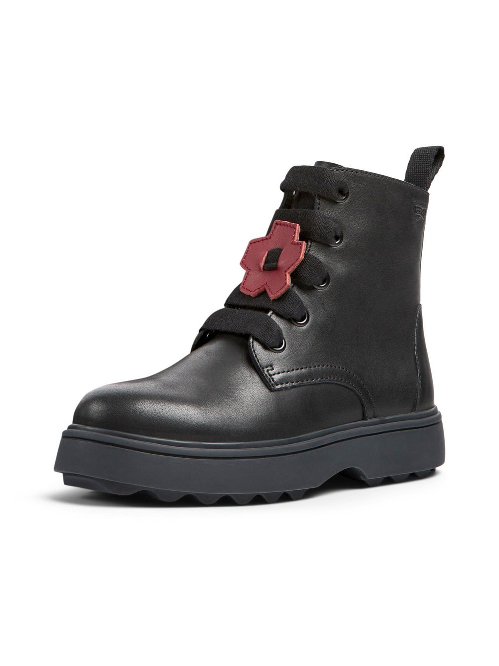 Camper Stiefeletten Kinder Leder schwarz, 26