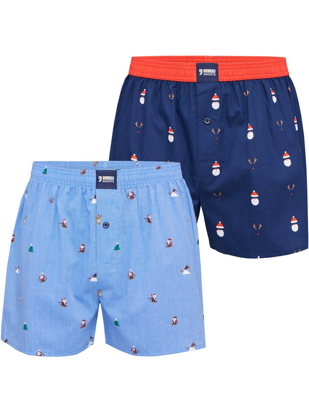 HAPPY SHORTS Boxer  Herren Baumwolle mehrfarbig bedruckt, M