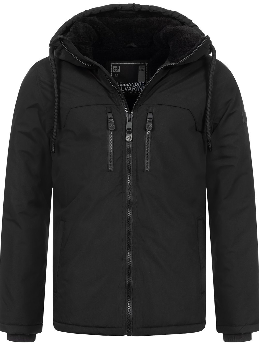 Alessandro Salvarini Winterjacke  Herren schwarz, XL