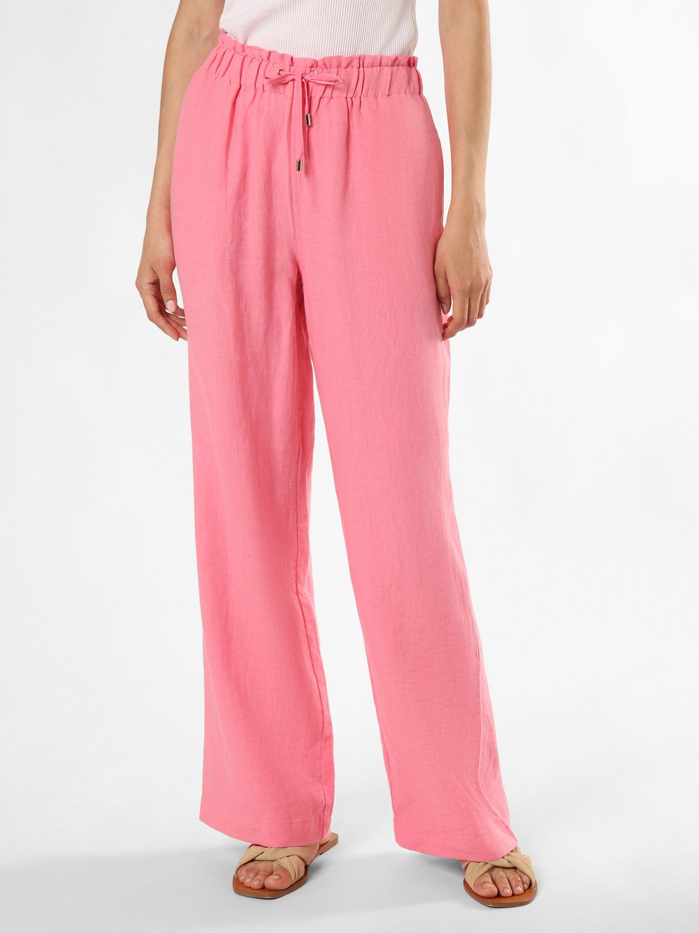 Marie Lund Leinenhose Damen pink, 40