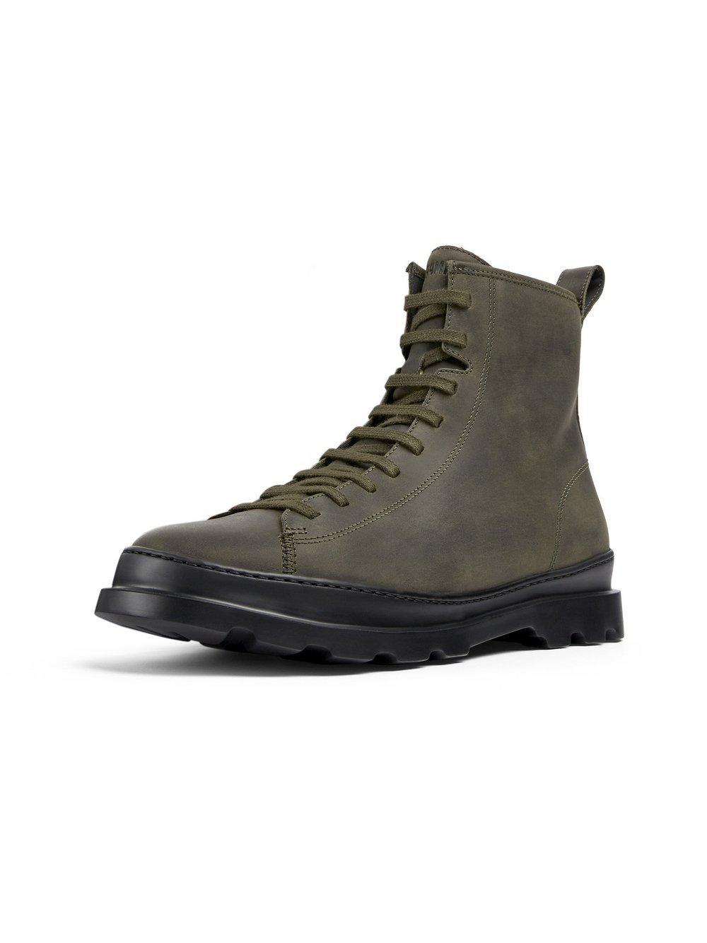 Camper Stiefeletten Herren Leder grün, 42