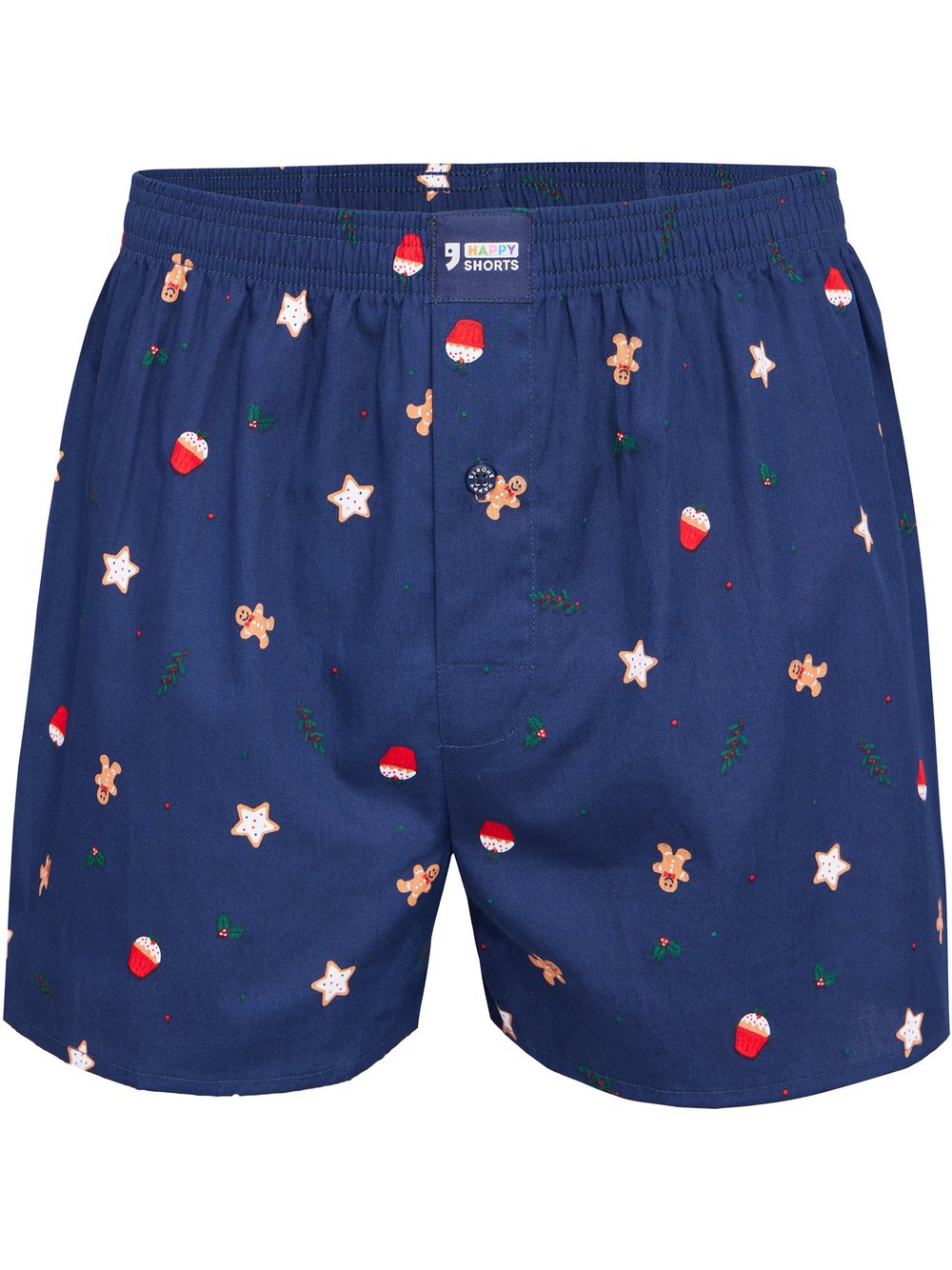 HAPPY SHORTS Boxer  Herren Baumwolle mehrfarbig bedruckt, L