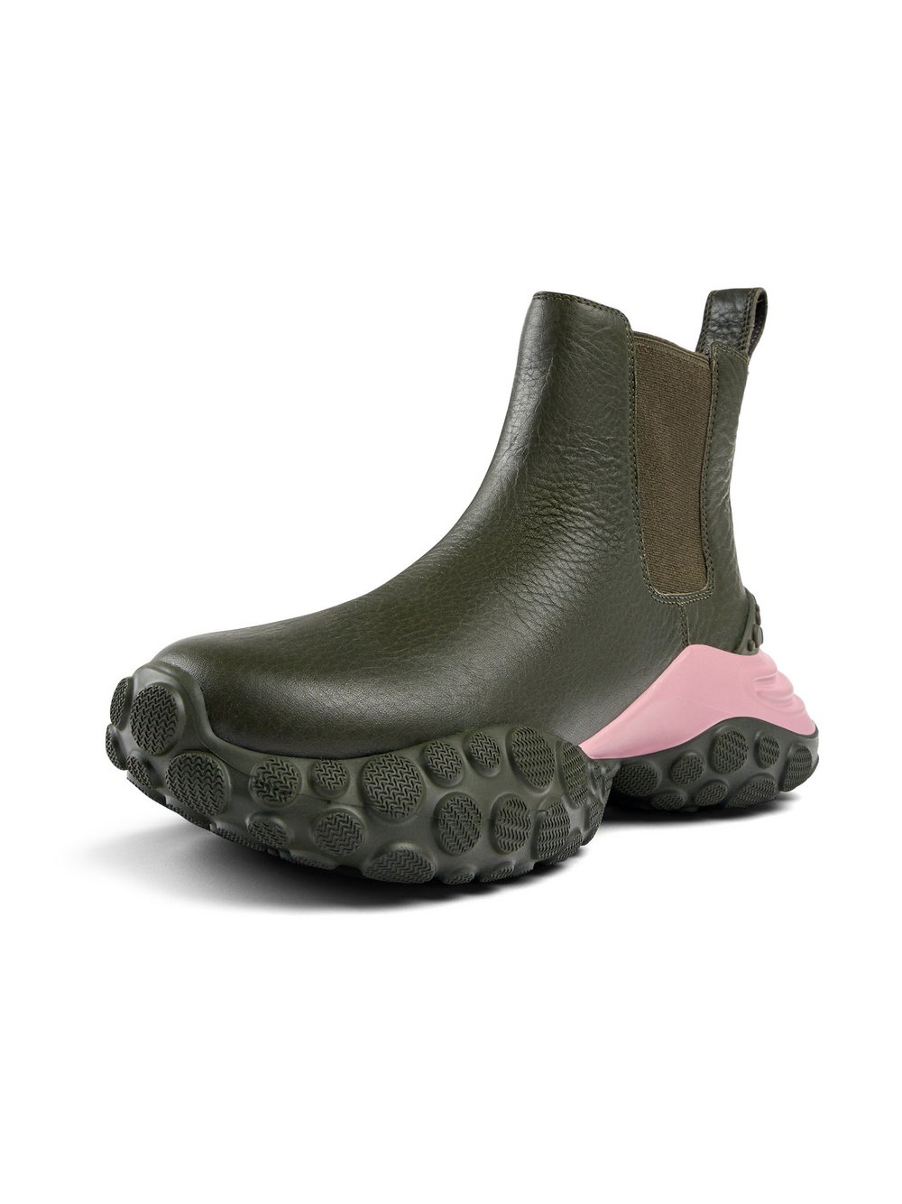 Camper Stiefeletten Damen Leder grün, 36