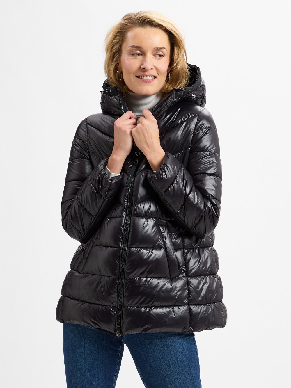 Rich & Royal Steppjacke Damen Polyamid schwarz, 36