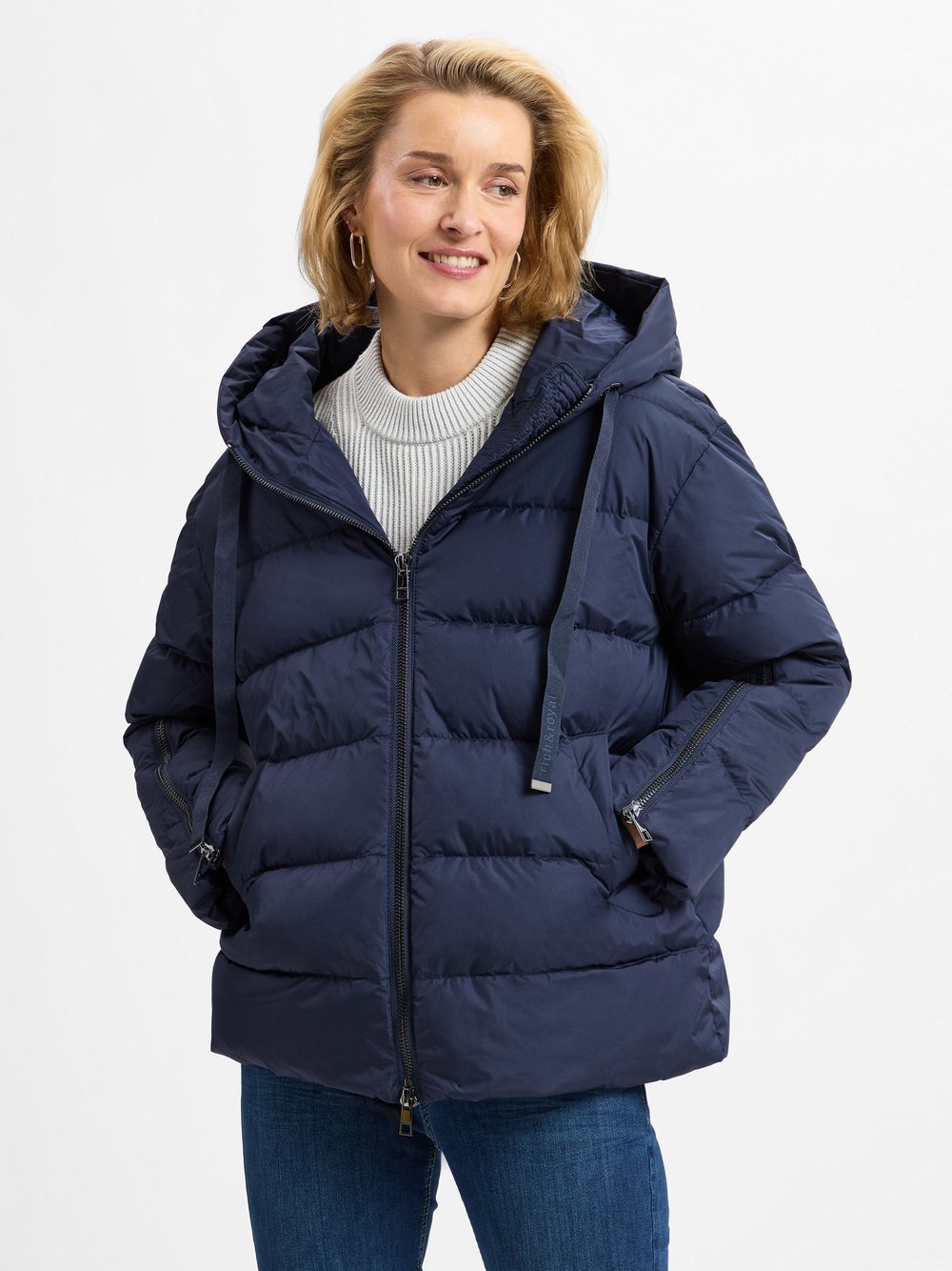 Rich & Royal Daunenjacke Damen blau, 36