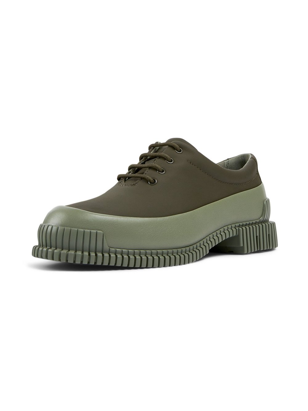 Camper Schnürschuhe Damen Leder grün, 38